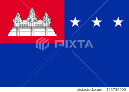Flag of the Khmer Republic Flag of the Khmer Republic 133756900