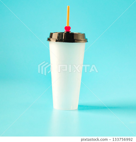 Blank white acrylic tumbler suitable for soft drink. Blank white acrylic tumbler suitable for soft drink. 133756992