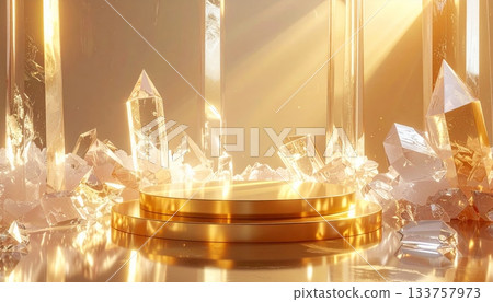 Golden Christmas lights illuminate the festive celebration with glasses of wine and candles on a gold-decorated bar table Golden Christmas lights illuminate the festive celebration with glasses of wine and candles on a gold-decorated bar table 133757973