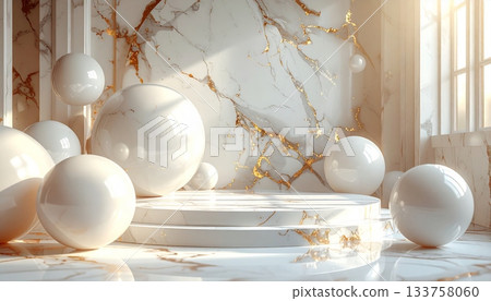 Pink rose decoration and white celebration flowers with Easter eggs and a closeup of a holiday tea plate 133758060