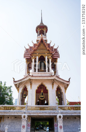Bell tower of Wat Chana Songkhram in Bangkok 133758192