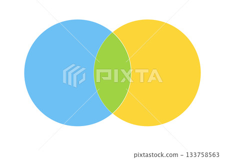Venn infographic sections, template. Data chart with colorful circular elements.United business schema, area. Venn infographic sections, template. Data chart with colorful circular elements.United business schema, area. 133758563