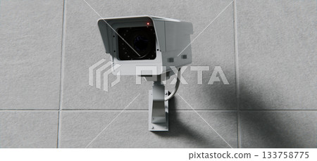 Security camera, surveillance and mounted on wall, total control background 133758775