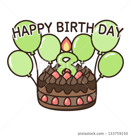 生日巧克力蛋糕 133759150