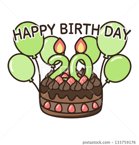 生日巧克力蛋糕 133759176