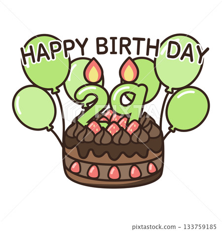 生日巧克力蛋糕 133759185