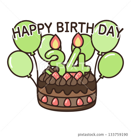 生日巧克力蛋糕 133759190