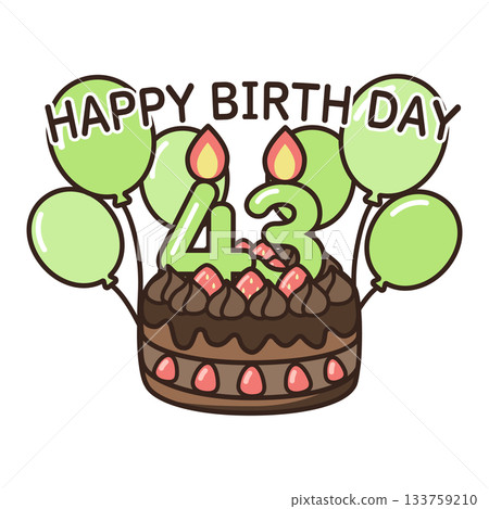 生日巧克力蛋糕 133759210