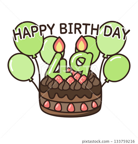 Birthday chocolate cake Birthday chocolate cake 133759216