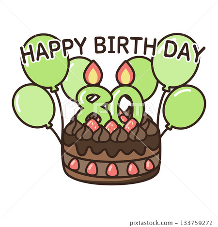 Birthday chocolate cake 133759272