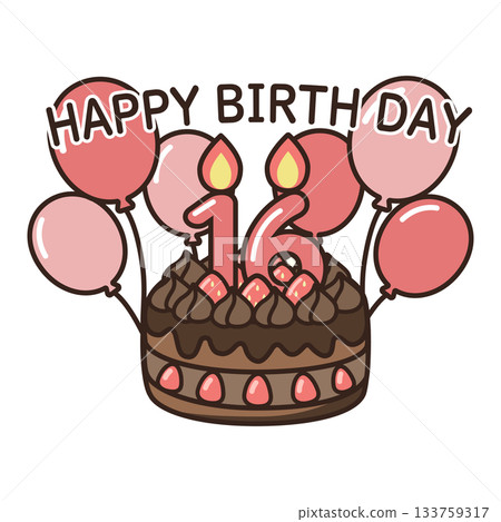 生日巧克力蛋糕 133759317