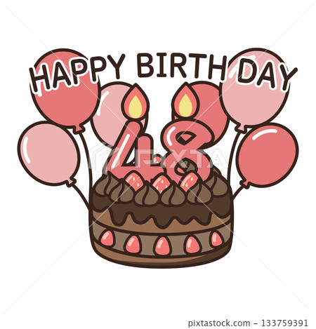 生日巧克力蛋糕 133759391