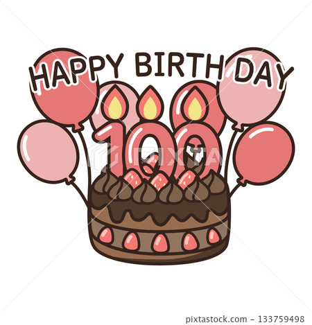Birthday chocolate cake Birthday chocolate cake 133759498