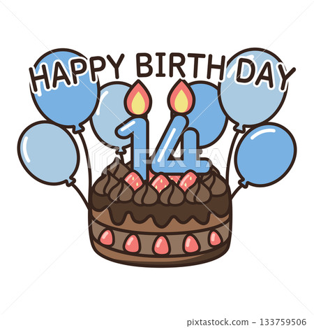 生日巧克力蛋糕 133759506