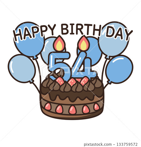 Birthday chocolate cake Birthday chocolate cake 133759572