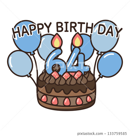 Birthday chocolate cake Birthday chocolate cake 133759585