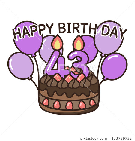 生日巧克力蛋糕 133759732