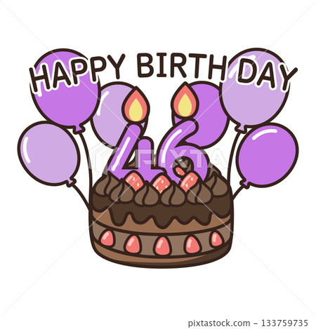 生日巧克力蛋糕 133759735