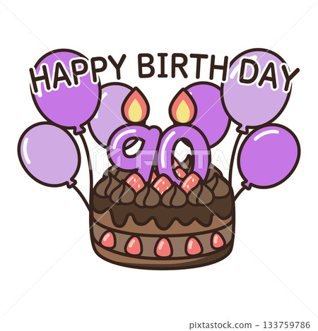 生日巧克力蛋糕 133759786