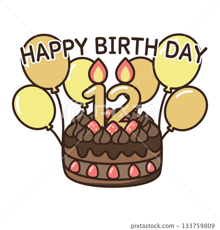 生日巧克力蛋糕 133759809
