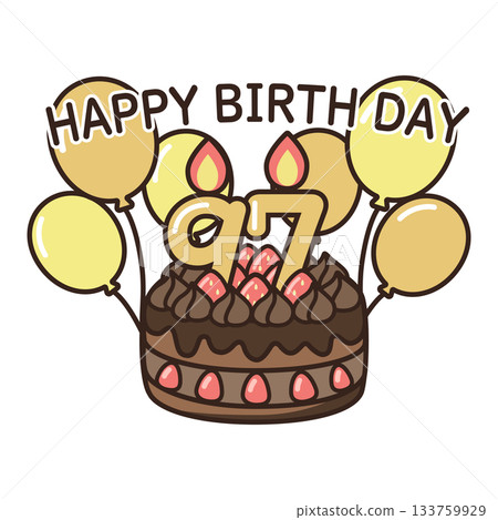 生日巧克力蛋糕 133759929