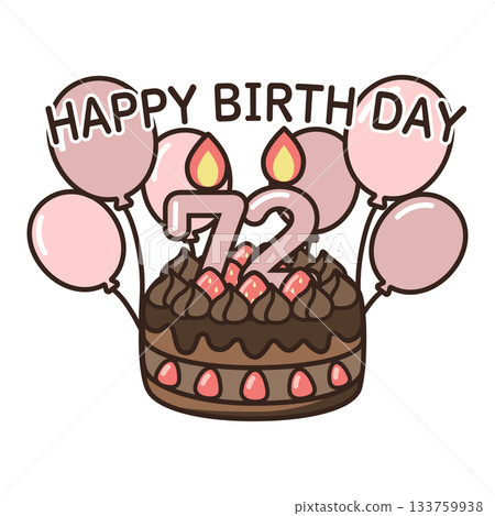 Birthday chocolate cake 133759938