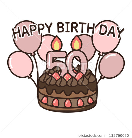 Birthday chocolate cake 133760020