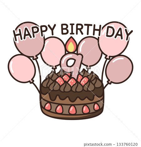 生日巧克力蛋糕 133760120