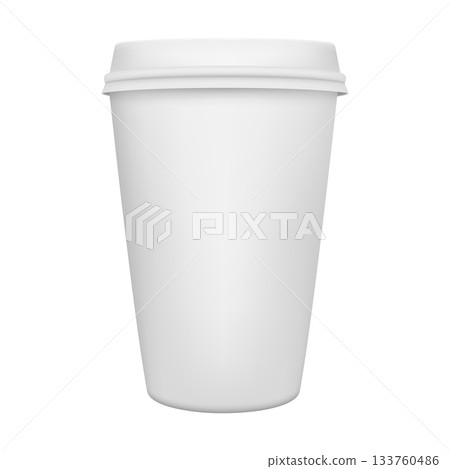White Paper Coffee Cup with Lid. Disposable Coffee Cup To Go, Blank Paper Coffee Cup for Takeaway Coffee, Branding, Cafe and Restaurant Hot Drink Packaging White Paper Coffee Cup with Lid. Disposable Coffee Cup To Go, Blank Paper Coffee Cup for Takeaway Coffee, Branding, Cafe and Restaurant Hot Drink Packaging 133760486