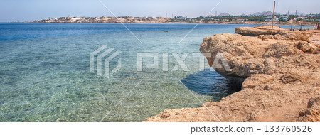 Red Sea from a beach in Sharm el Sheikh, Egypt Red Sea from a beach in Sharm el Sheikh, Egypt 133760526