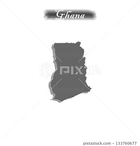 map of ghana color black simple design. 133760677
