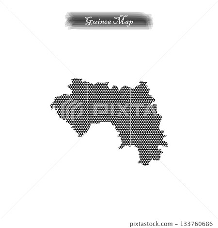 vectors map of Guinea in black. vectors map of Guinea in black. 133760686