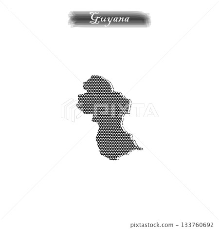 Guyana map icon black vectors illustration. Guyana map icon black vectors illustration. 133760692