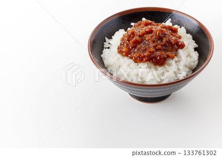 Moromi miso and rice Moromi miso and rice 133761302