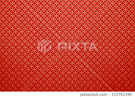 Background image 9 with a gradation of gold cloisonné pattern on red fabric Background image 9 with a gradation of gold cloisonné pattern on red fabric 133761390