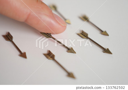 black and white wooden nails with different shapes 133762502