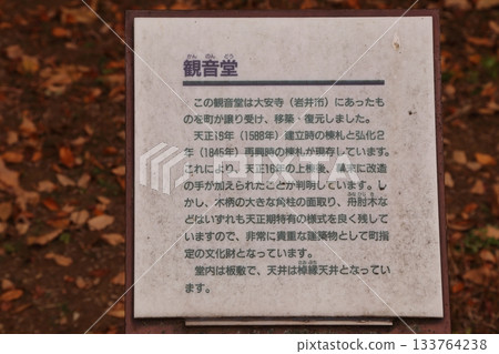 大安寺觀音殿的資訊牌 大安寺觀音殿的資訊牌 133764238