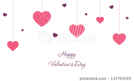 hanhing decorated hearts 133765039