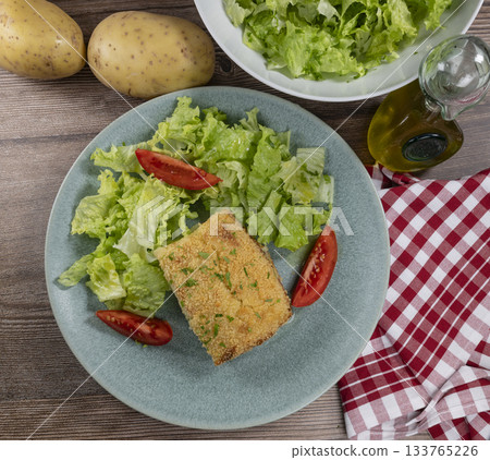 Hachis parmentier, french dish with mashed potato and minced beef 133765226
