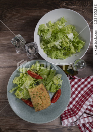 Hachis parmentier, french dish with mashed potato and minced beef 133765288