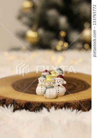 Christmas image: A small snowman 133765772