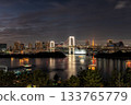 Rainbow Bridge in Tokyo at Night 133765779