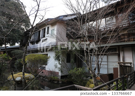 Kikuya Ryokan, Shuzenji Onsen, a historic Western-style building seen from the courtyard Kikuya Ryokan, Shuzenji Onsen, a historic Western-style building seen from the courtyard 133766667