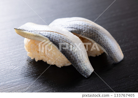 Delicious small fish nigiri sushi 133767405