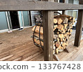Firewood loop Firewood loop on the terrace 133767428