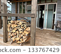 Firewood loop Firewood loop on the terrace 133767429