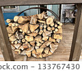 Firewood loop Firewood loop on the terrace 133767430