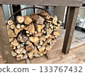 Firewood loop Firewood loop on the terrace 133767432