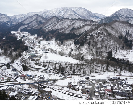 立石寺（山寺）單色雪景 | 寒冬中的水墨畫世界 133767489