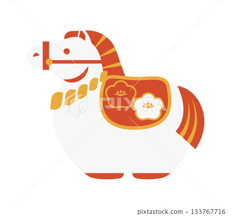 白馬生肖飾品新年賀卡材料 白馬生肖飾品新年賀卡材料 133767716